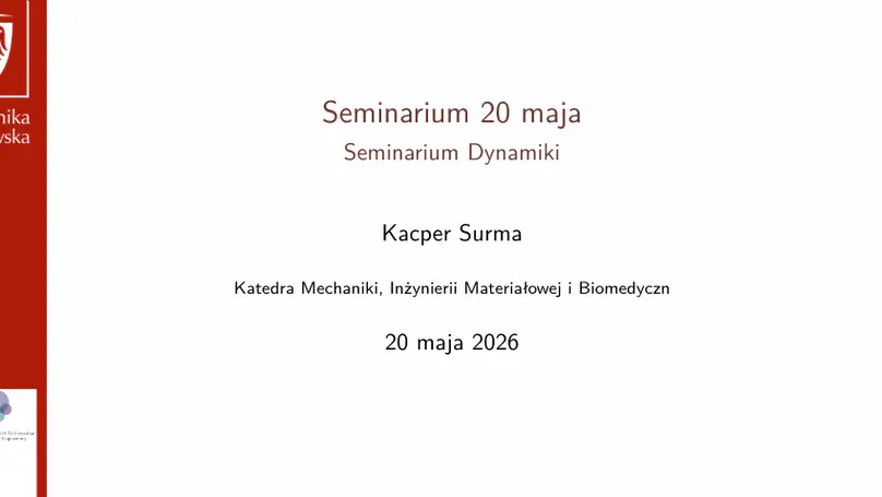 Seminarium 20 maja